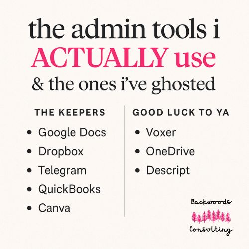 The Admin Tools I Actually Use (and the Ones I’ve Ghosted Without Regret)
